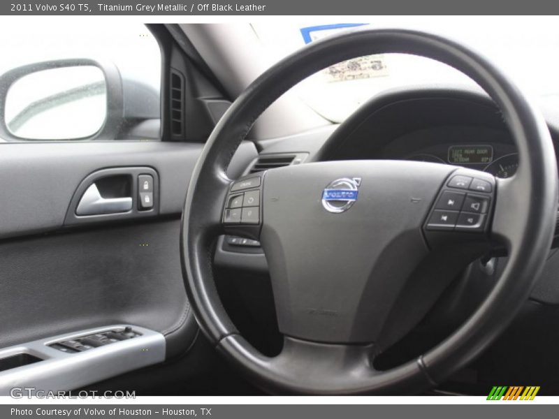 Titanium Grey Metallic / Off Black Leather 2011 Volvo S40 T5