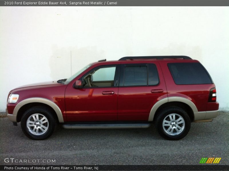 Sangria Red Metallic / Camel 2010 Ford Explorer Eddie Bauer 4x4