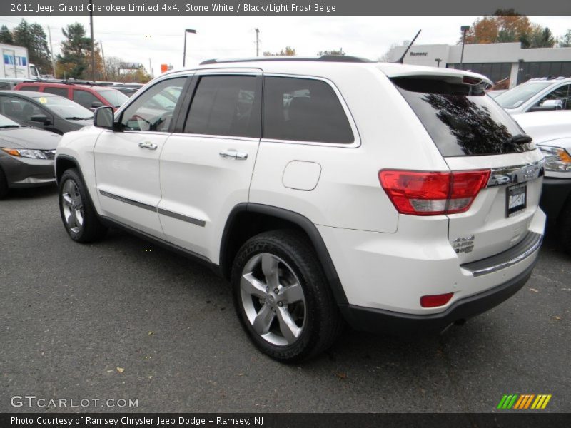 Stone White / Black/Light Frost Beige 2011 Jeep Grand Cherokee Limited 4x4