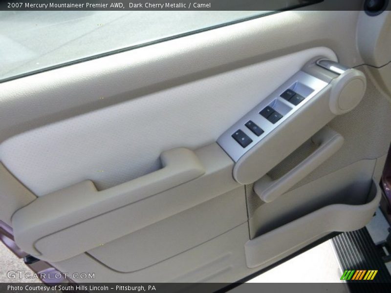 Dark Cherry Metallic / Camel 2007 Mercury Mountaineer Premier AWD