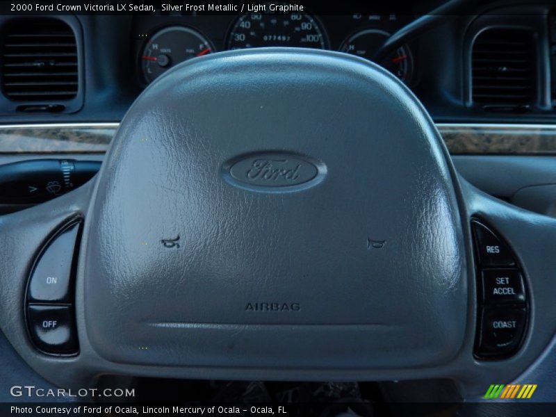 Silver Frost Metallic / Light Graphite 2000 Ford Crown Victoria LX Sedan