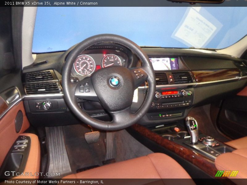 Alpine White / Cinnamon 2011 BMW X5 xDrive 35i