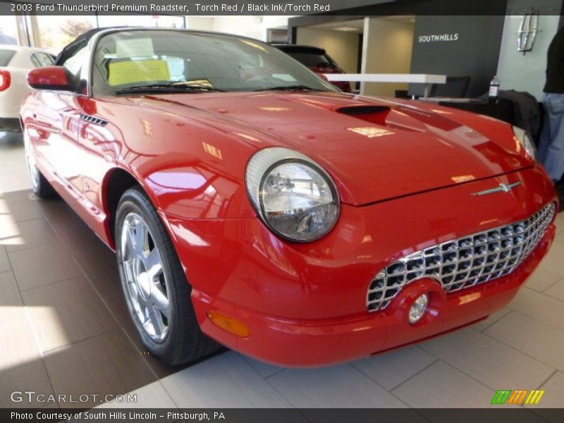 Torch Red / Black Ink/Torch Red 2003 Ford Thunderbird Premium Roadster