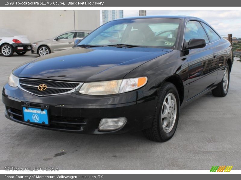 Black Metallic / Ivory 1999 Toyota Solara SLE V6 Coupe