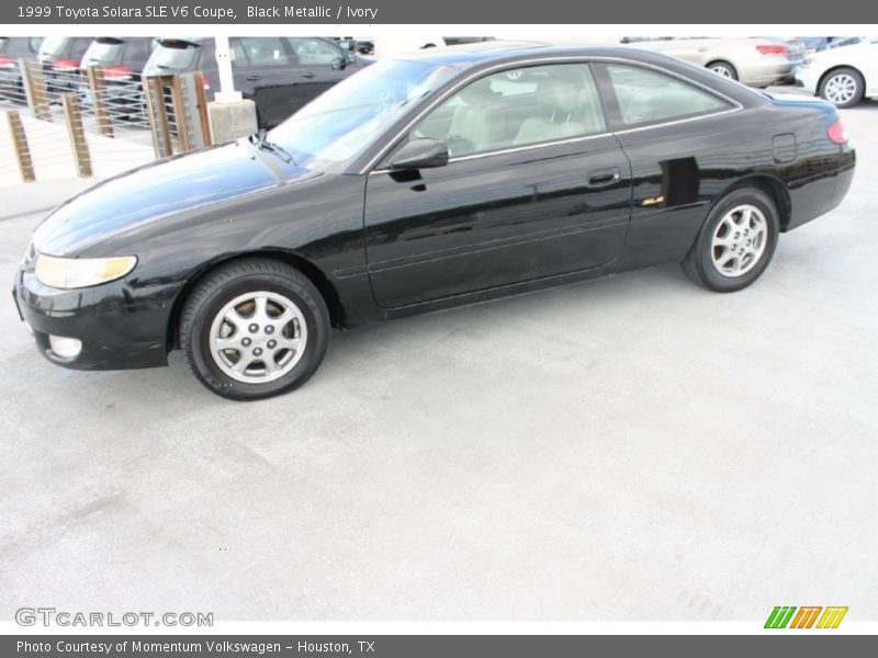Black Metallic / Ivory 1999 Toyota Solara SLE V6 Coupe