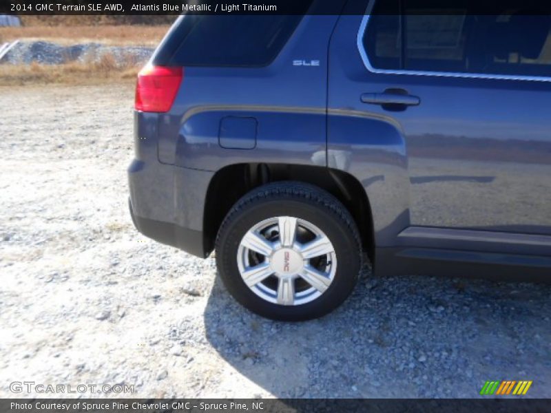 Atlantis Blue Metallic / Light Titanium 2014 GMC Terrain SLE AWD