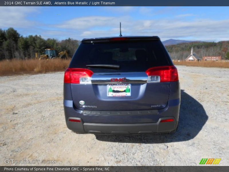 Atlantis Blue Metallic / Light Titanium 2014 GMC Terrain SLE AWD