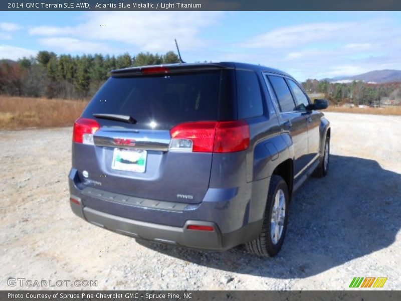 Atlantis Blue Metallic / Light Titanium 2014 GMC Terrain SLE AWD