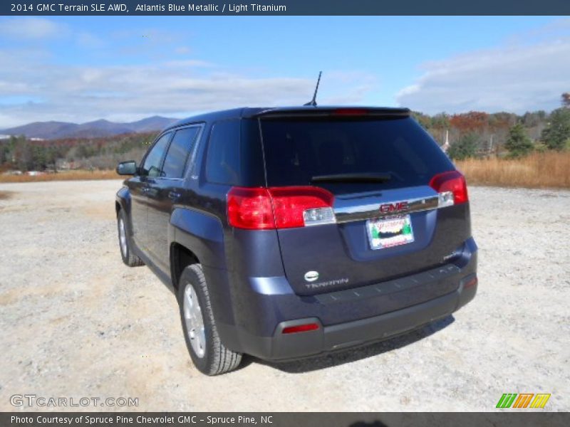 Atlantis Blue Metallic / Light Titanium 2014 GMC Terrain SLE AWD