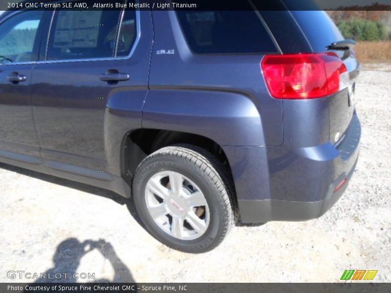 Atlantis Blue Metallic / Light Titanium 2014 GMC Terrain SLE AWD