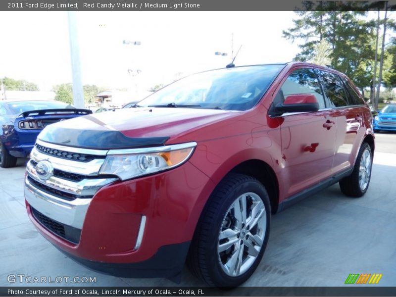 Red Candy Metallic / Medium Light Stone 2011 Ford Edge Limited