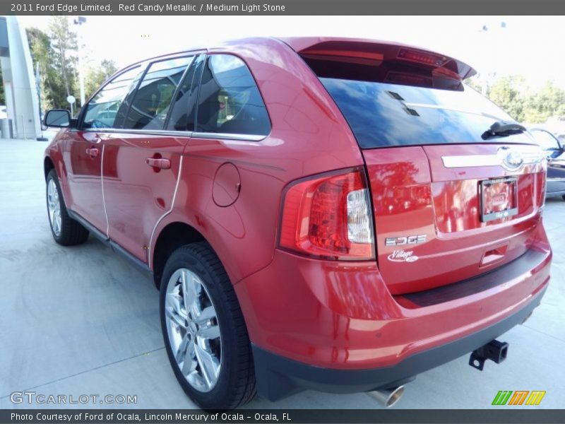 Red Candy Metallic / Medium Light Stone 2011 Ford Edge Limited