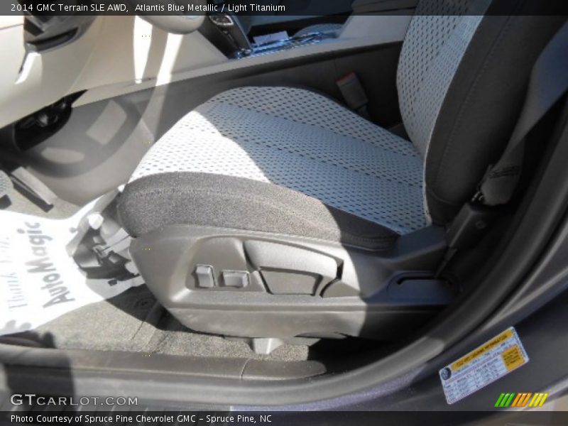 Atlantis Blue Metallic / Light Titanium 2014 GMC Terrain SLE AWD