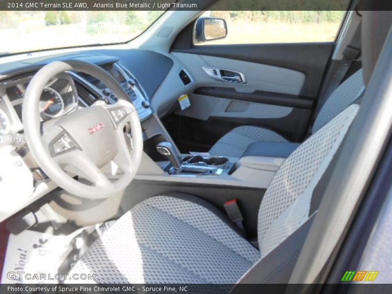 Atlantis Blue Metallic / Light Titanium 2014 GMC Terrain SLE AWD