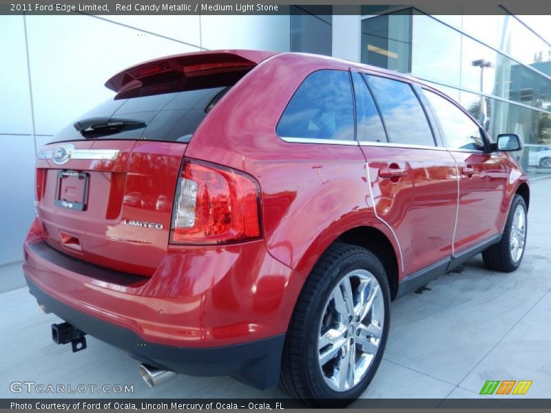 Red Candy Metallic / Medium Light Stone 2011 Ford Edge Limited
