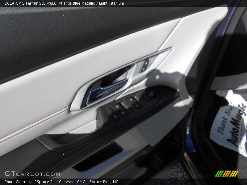 Atlantis Blue Metallic / Light Titanium 2014 GMC Terrain SLE AWD