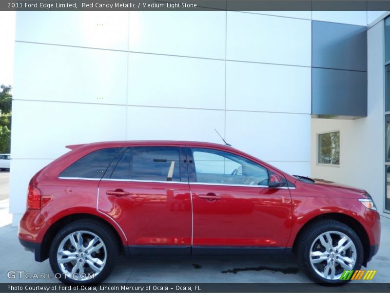 Red Candy Metallic / Medium Light Stone 2011 Ford Edge Limited