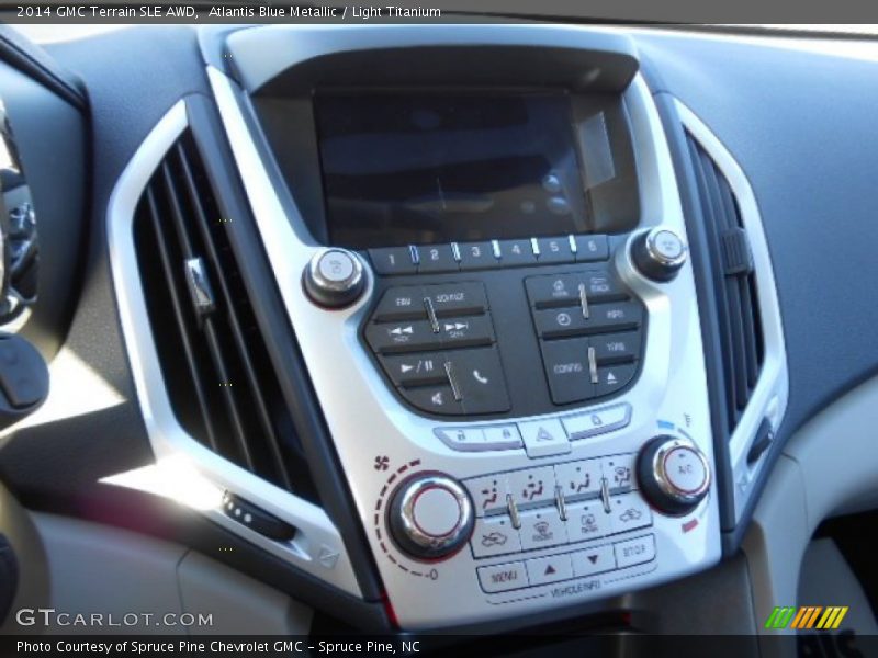 Atlantis Blue Metallic / Light Titanium 2014 GMC Terrain SLE AWD