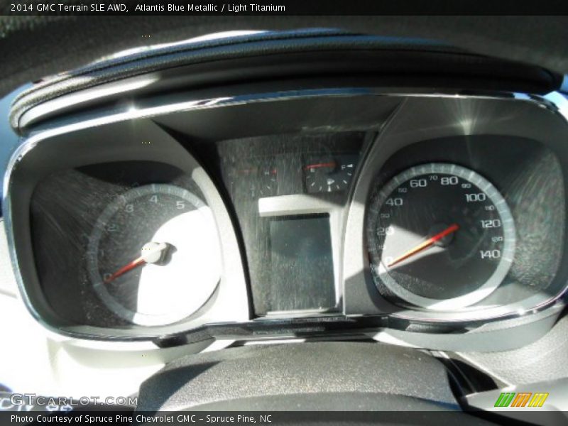 Atlantis Blue Metallic / Light Titanium 2014 GMC Terrain SLE AWD