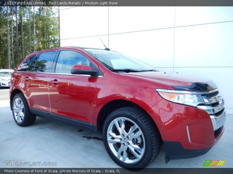 Red Candy Metallic / Medium Light Stone 2011 Ford Edge Limited