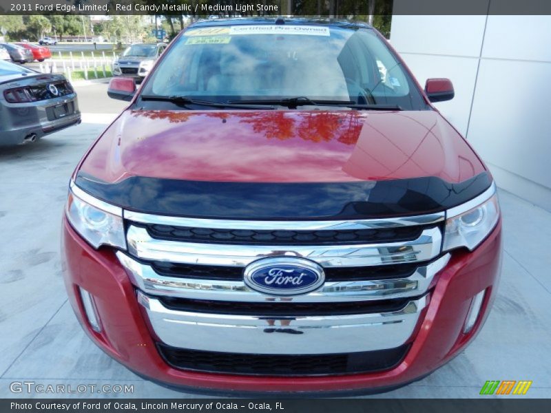 Red Candy Metallic / Medium Light Stone 2011 Ford Edge Limited