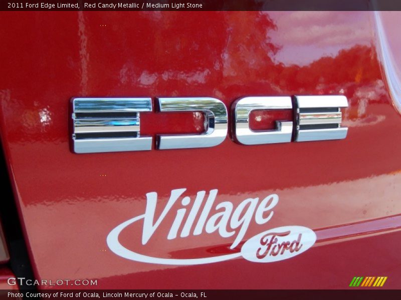 Red Candy Metallic / Medium Light Stone 2011 Ford Edge Limited