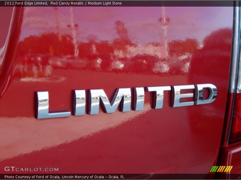 Red Candy Metallic / Medium Light Stone 2011 Ford Edge Limited