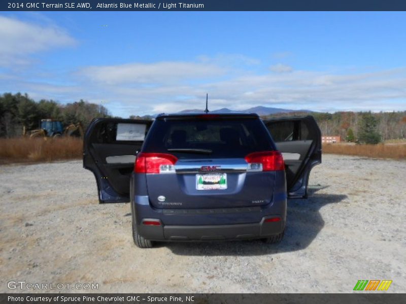 Atlantis Blue Metallic / Light Titanium 2014 GMC Terrain SLE AWD