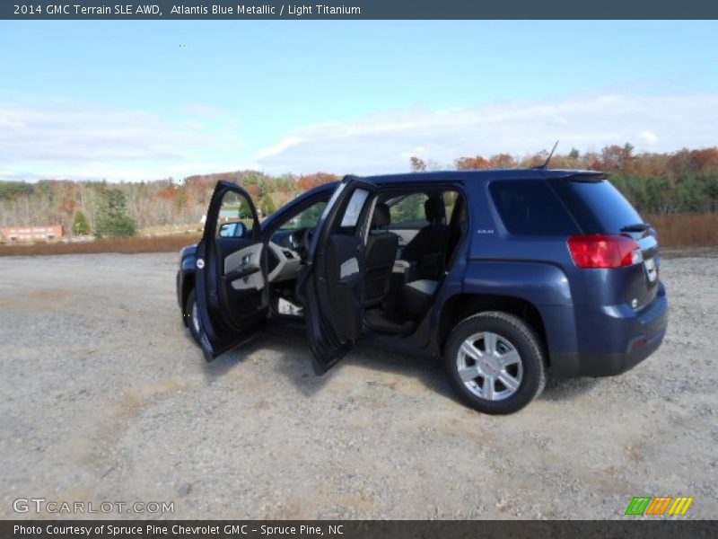 Atlantis Blue Metallic / Light Titanium 2014 GMC Terrain SLE AWD