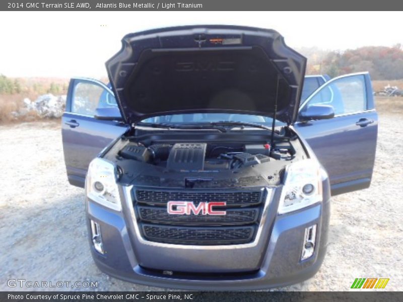 Atlantis Blue Metallic / Light Titanium 2014 GMC Terrain SLE AWD