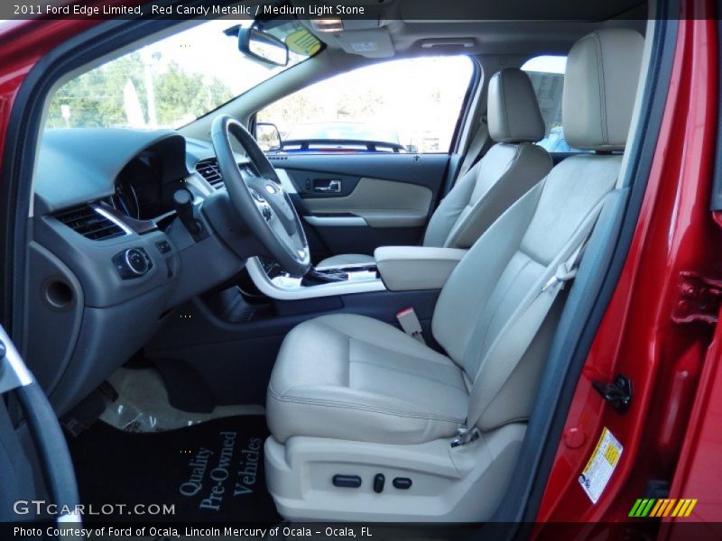 Red Candy Metallic / Medium Light Stone 2011 Ford Edge Limited