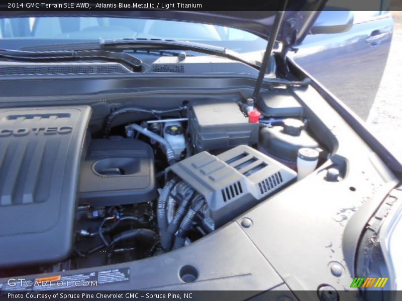Atlantis Blue Metallic / Light Titanium 2014 GMC Terrain SLE AWD