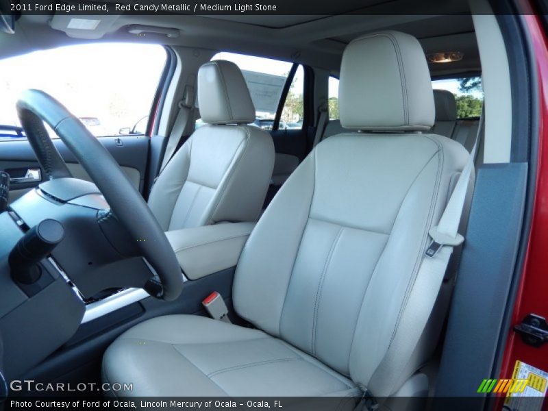 Red Candy Metallic / Medium Light Stone 2011 Ford Edge Limited