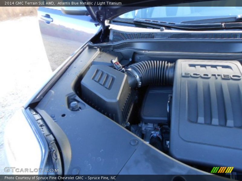Atlantis Blue Metallic / Light Titanium 2014 GMC Terrain SLE AWD