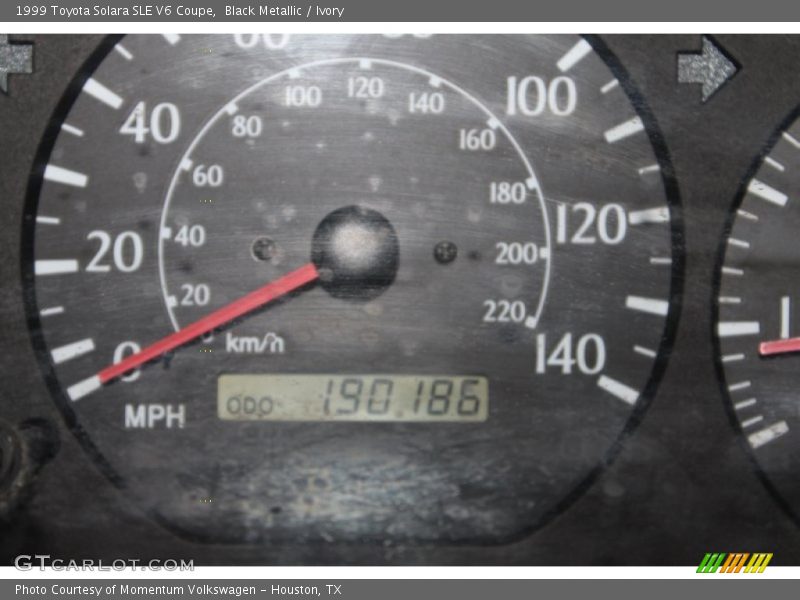 Black Metallic / Ivory 1999 Toyota Solara SLE V6 Coupe
