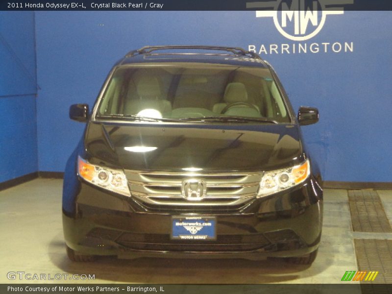 Crystal Black Pearl / Gray 2011 Honda Odyssey EX-L