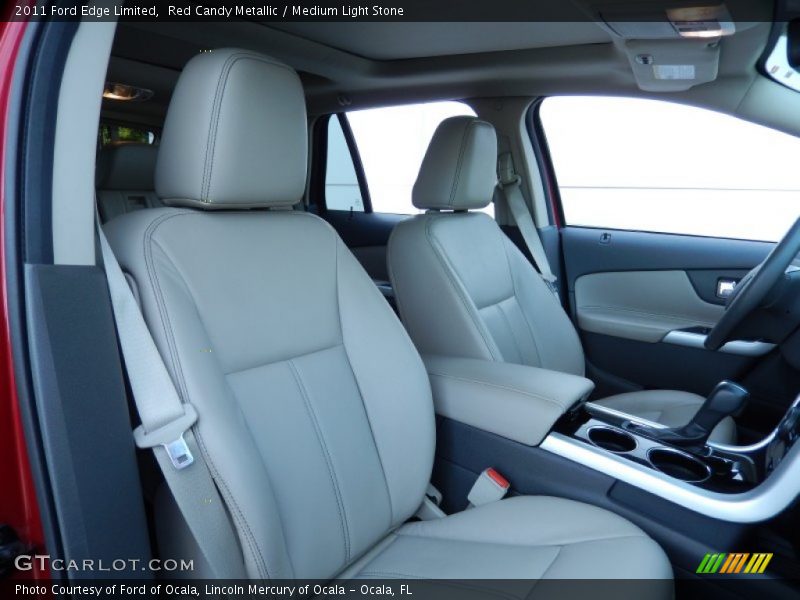 Red Candy Metallic / Medium Light Stone 2011 Ford Edge Limited