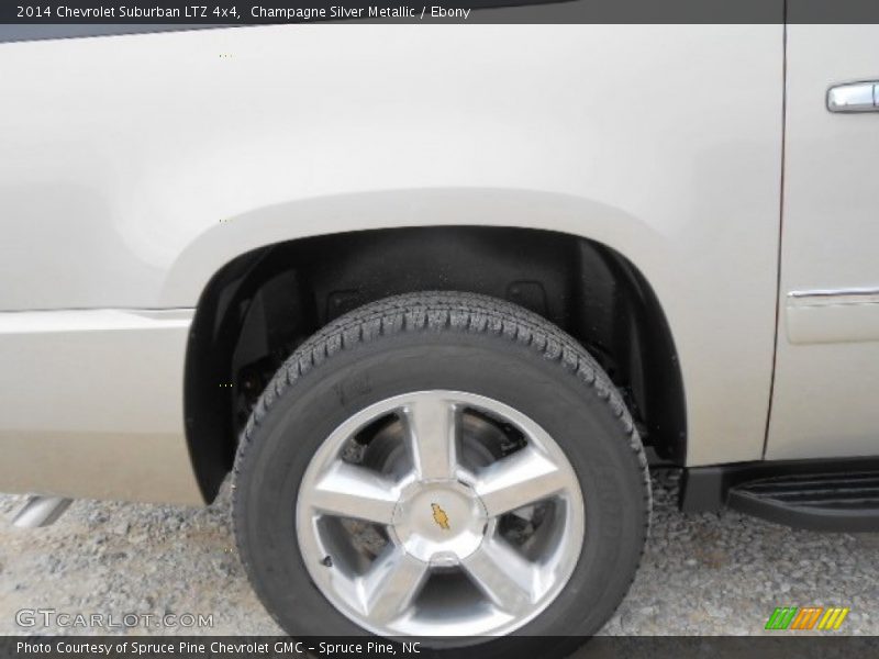 Champagne Silver Metallic / Ebony 2014 Chevrolet Suburban LTZ 4x4