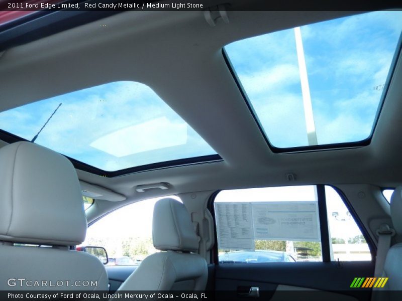 Red Candy Metallic / Medium Light Stone 2011 Ford Edge Limited