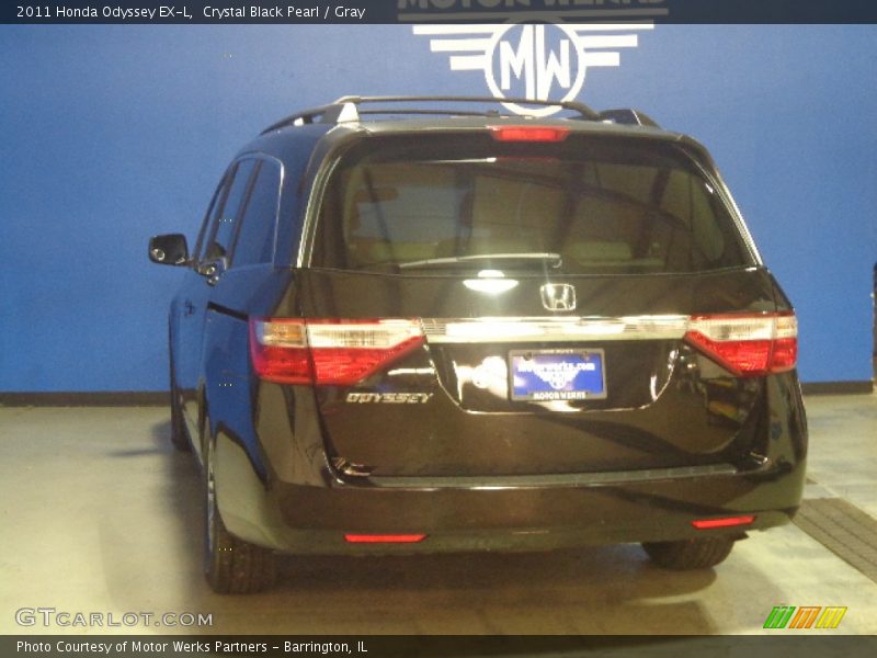 Crystal Black Pearl / Gray 2011 Honda Odyssey EX-L