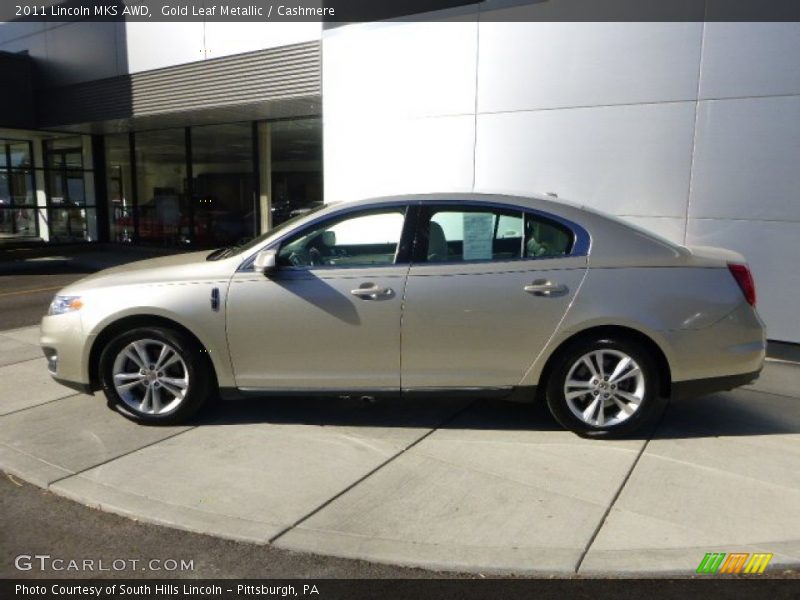 Gold Leaf Metallic / Cashmere 2011 Lincoln MKS AWD