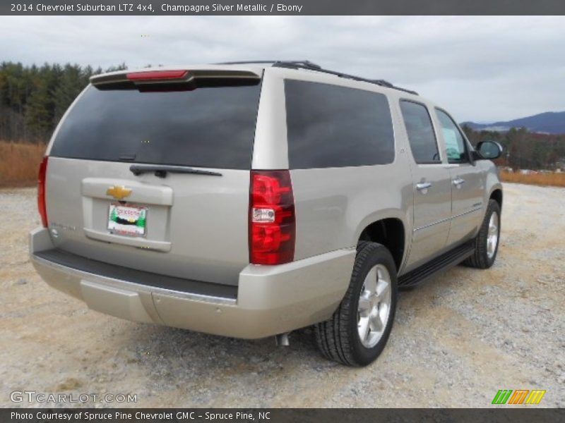 Champagne Silver Metallic / Ebony 2014 Chevrolet Suburban LTZ 4x4