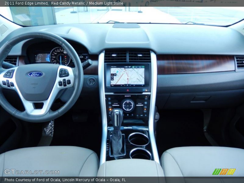 Red Candy Metallic / Medium Light Stone 2011 Ford Edge Limited