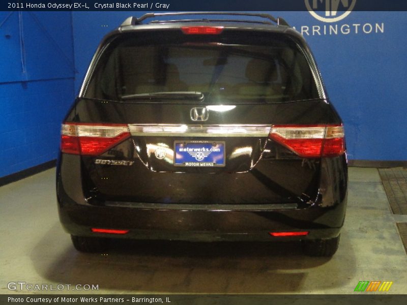 Crystal Black Pearl / Gray 2011 Honda Odyssey EX-L