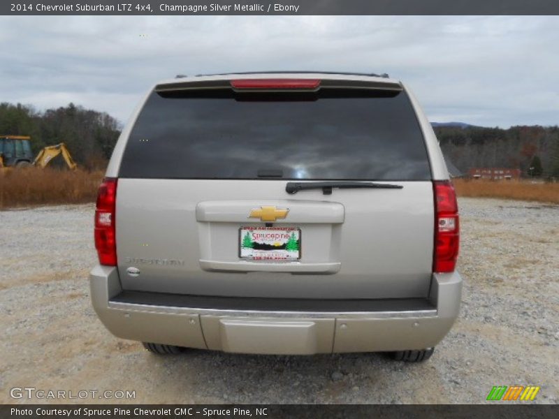 Champagne Silver Metallic / Ebony 2014 Chevrolet Suburban LTZ 4x4