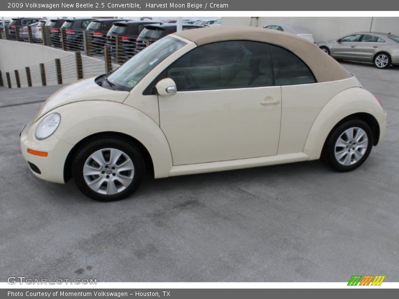 Harvest Moon Beige / Cream 2009 Volkswagen New Beetle 2.5 Convertible
