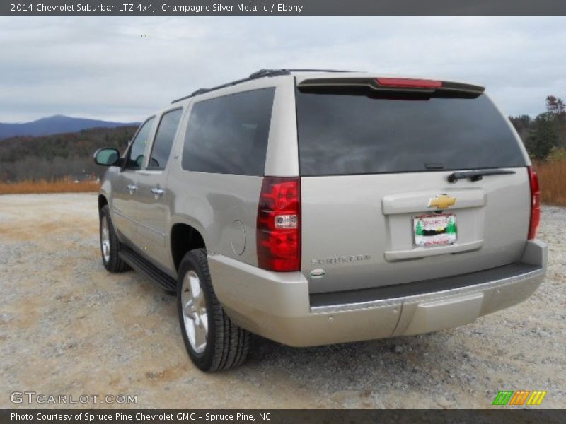 Champagne Silver Metallic / Ebony 2014 Chevrolet Suburban LTZ 4x4