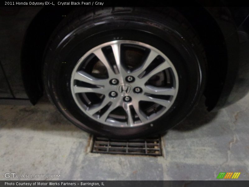 Crystal Black Pearl / Gray 2011 Honda Odyssey EX-L