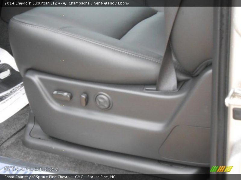 Champagne Silver Metallic / Ebony 2014 Chevrolet Suburban LTZ 4x4