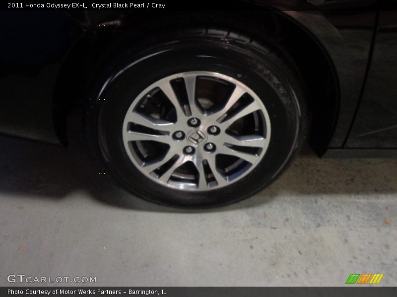 Crystal Black Pearl / Gray 2011 Honda Odyssey EX-L
